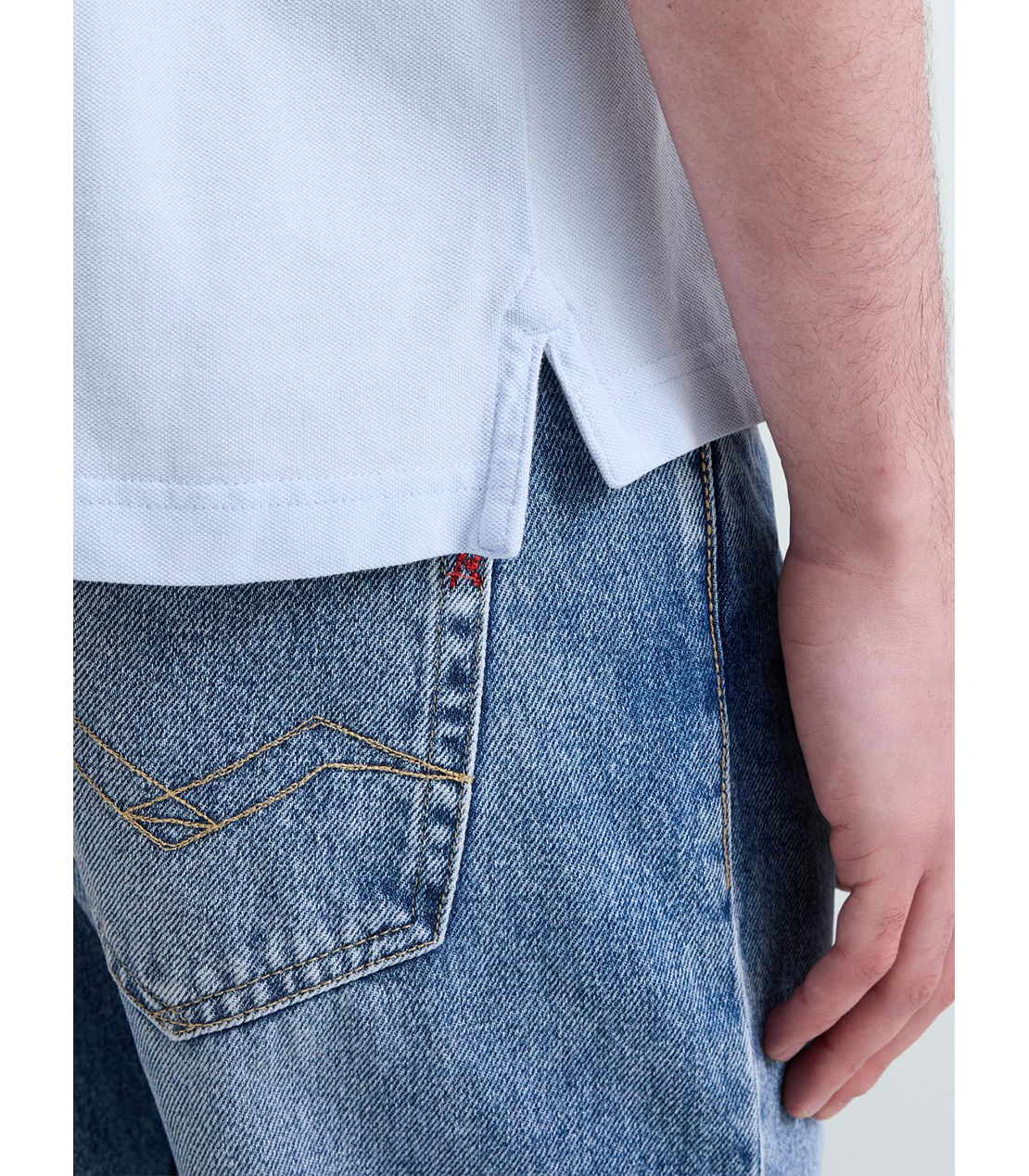 コットンピケポロシャツ 詳細画像 スカイブルー 7